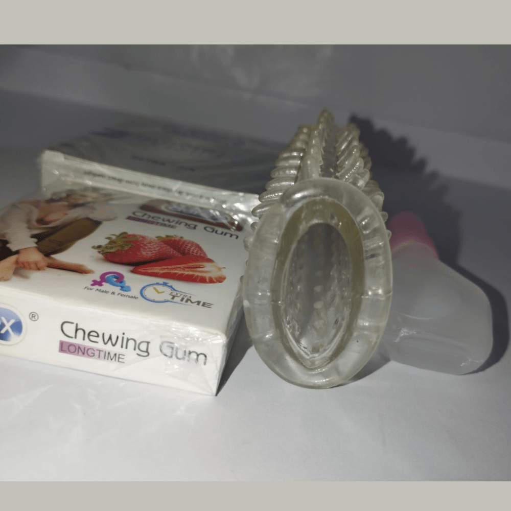 New Shape Washable Reusable Silicon Crystal Spike The Best Crystal Condom Variety in Pakistan