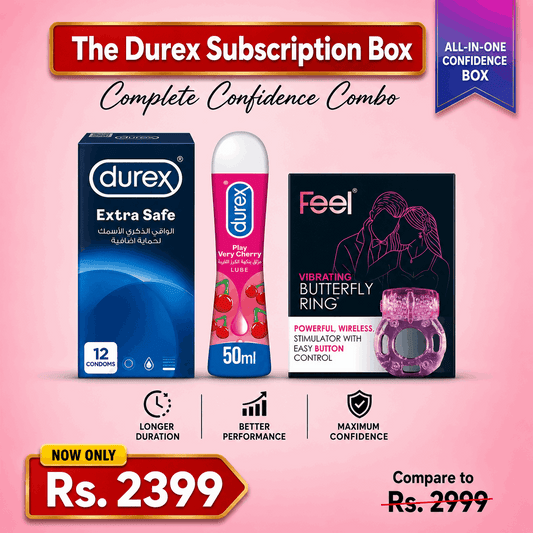 Durex Condoms 12s + Durex Gel 50ml + Vibrating Ring | Couples Bundle Pakistan | COD Available