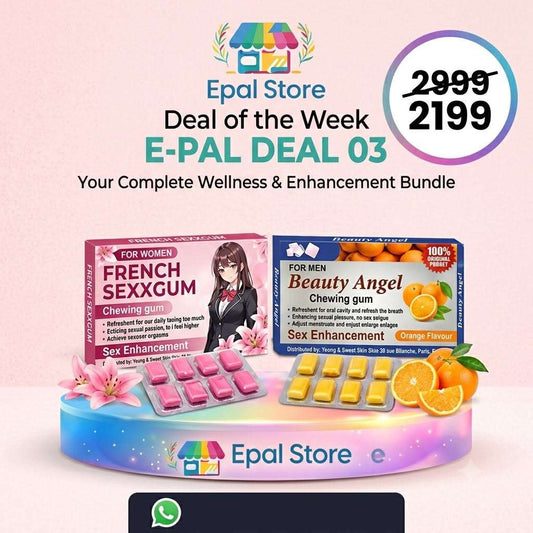 French Gum for Women + Beauty Angel Gum for Men Combo Deal – Aphrodisiac Gum Bundle | Discreet Delivery in Pakistan