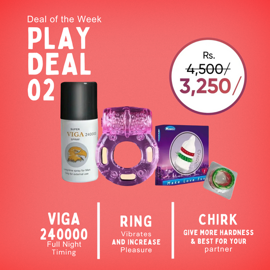 Viga Delay Timing Spray Vibarating Ring & Spike Condom in Pakistan - Delay Spike Deal