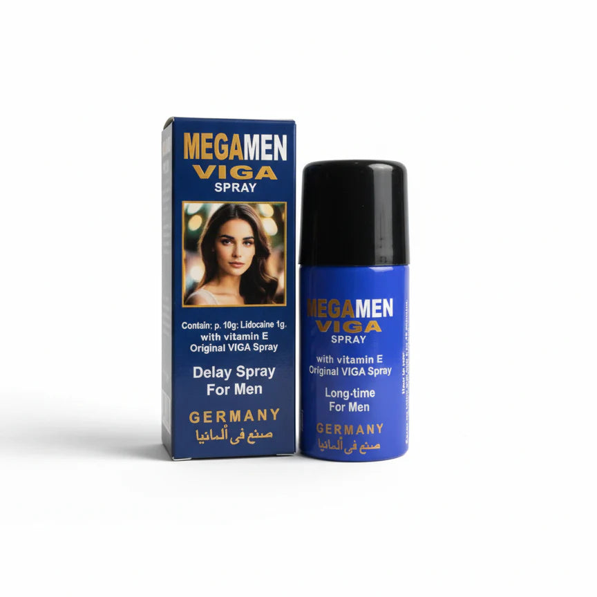 Studman Delay Spray + MegaMen Delay Spray Combo Deal – FREE Durex Gums (2 Packs) Gift | Performance Support Bundle | Discreet Delivery in Pakistan