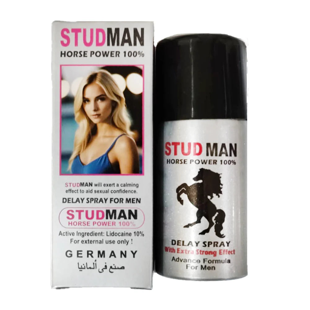 Studman Delay Spray + MegaMen Delay Spray Combo Deal – FREE Durex Gums (2 Packs) Gift | Performance Support Bundle | Discreet Delivery in Pakistan